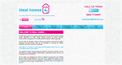 Desktop Screenshot of idealhomes4u.co.uk